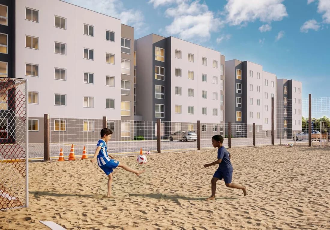 Mini quadra de areia do Residencial Milano